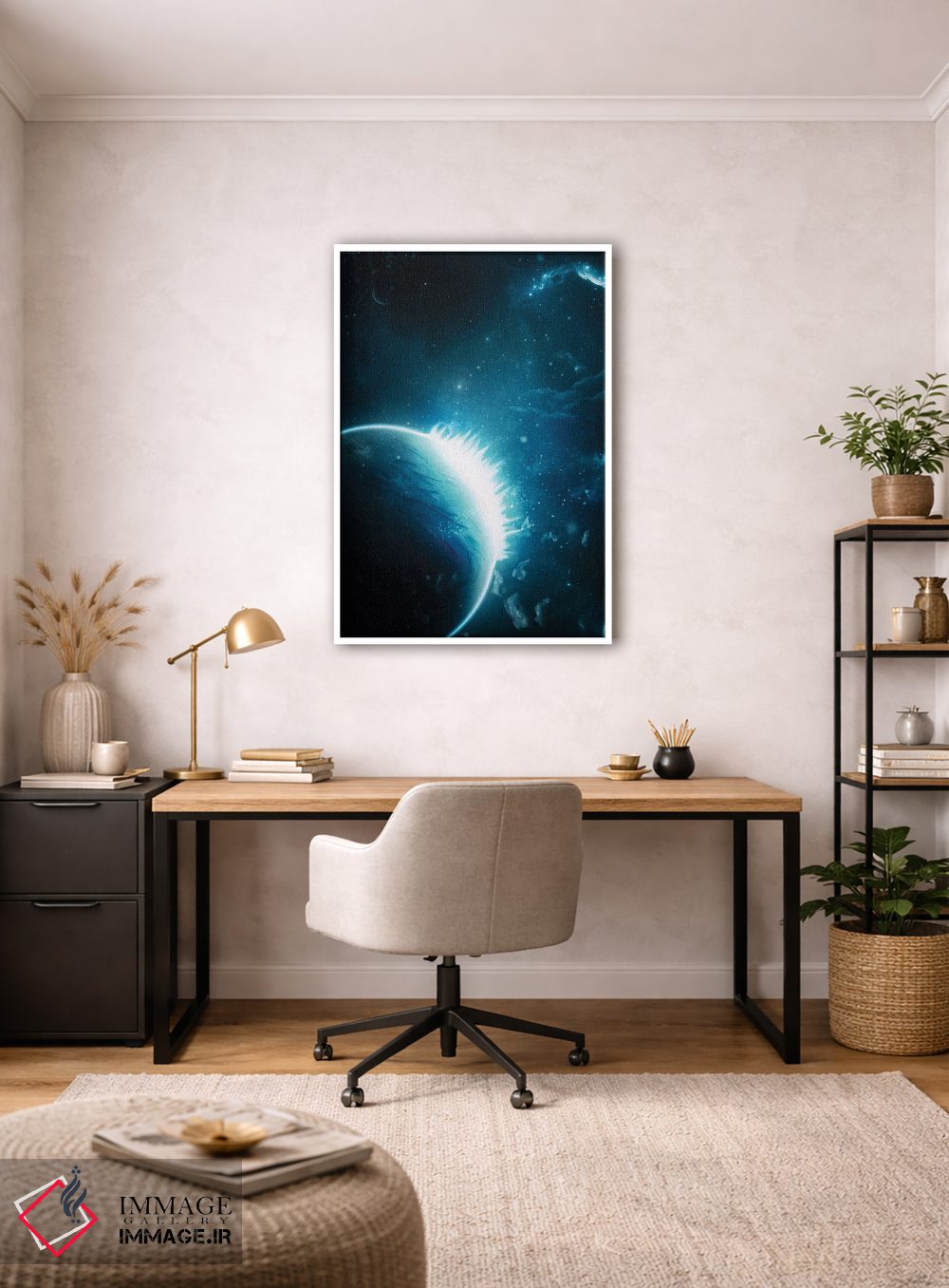 تابلو دکوراتیو کهکشان جهان اثر میلوش کارانوویچ - D4W