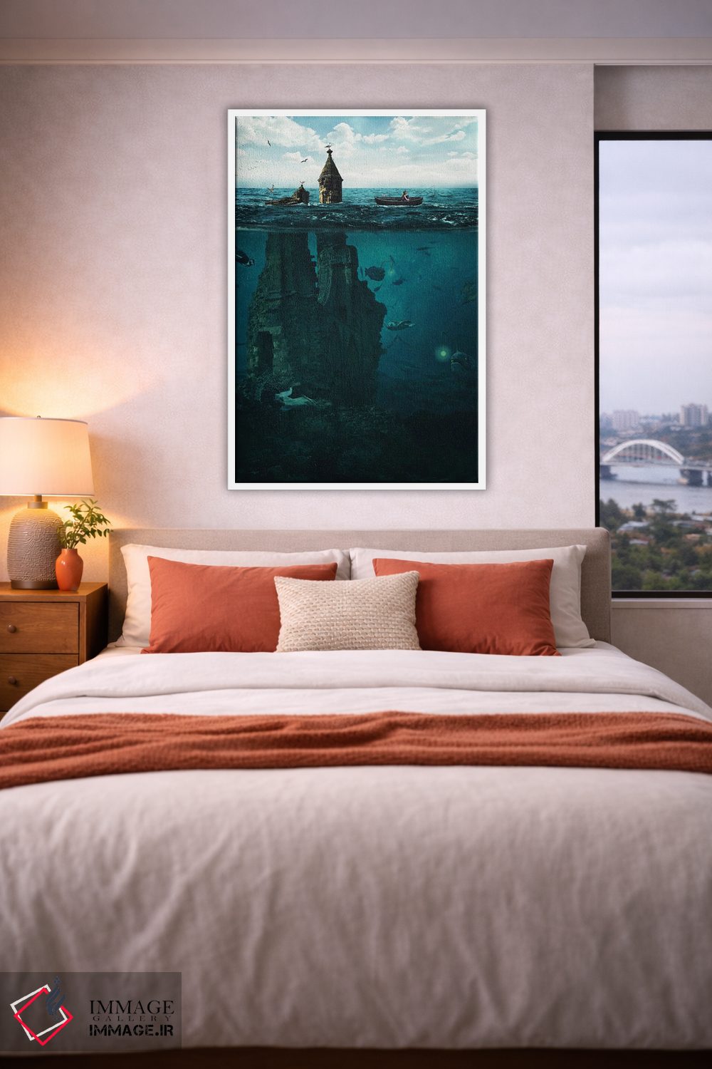 تابلو دکوراتیو شهر گمشده اثر میلوش کارانوویچ - D4W