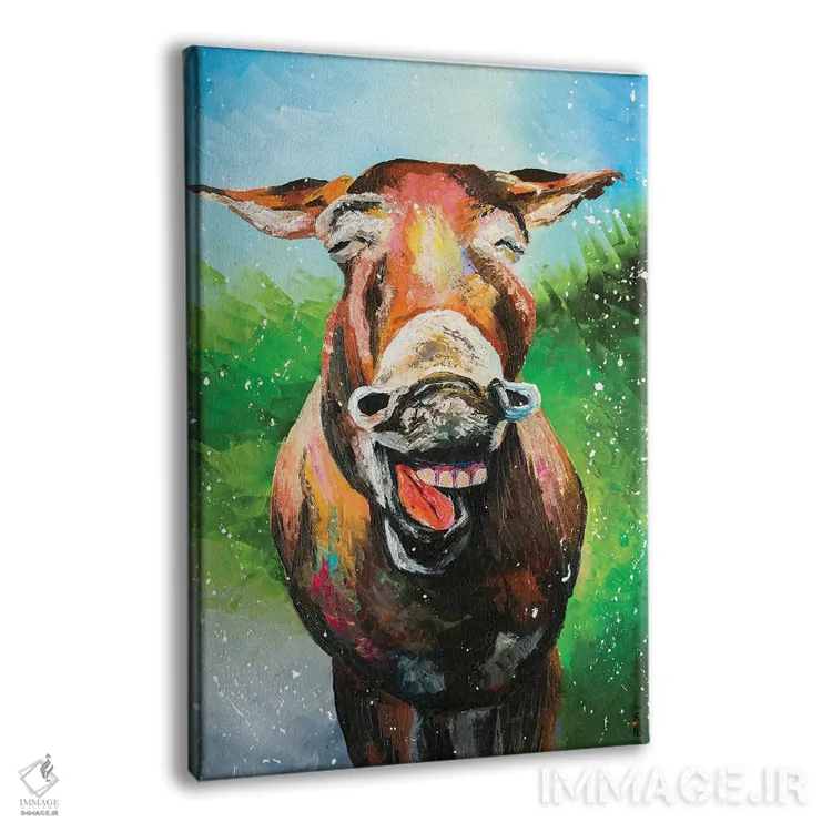 تابلو دکوراتیو آیا حیوانات لبخند می زنند؟ اثر کوپتسووا آرت - نمای پرسپکتیو محصول