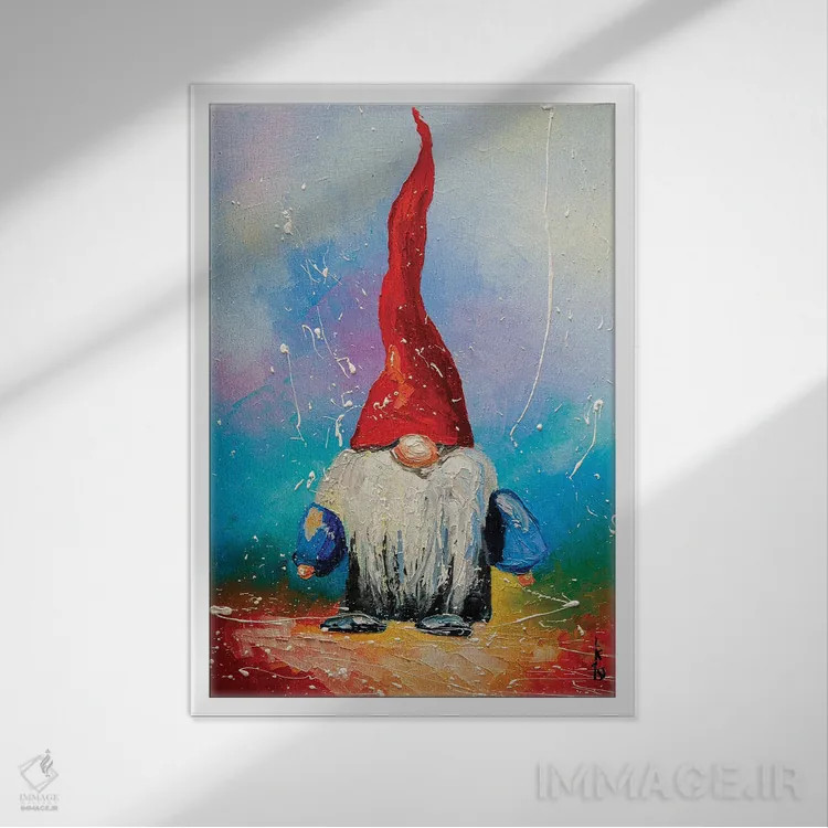 تابلو دکوراتیو من یک کوتوله ام اثر کوپتسووا آرت - نمای قابدار سفید