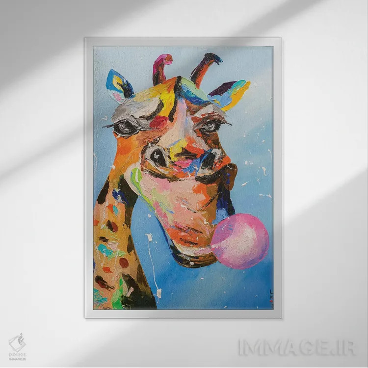 تابلو دکوراتیو دوست دارم فوت کنم اثر کوپتسووا آرت - نمای قابدار سفید