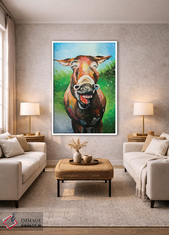 تابلو دکوراتیو آیا حیوانات لبخند می زنند؟ اثر کوپتسووا آرت - D1W