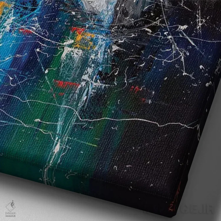 تابلو دکوراتیو قایق های بادبانی در غروب اثر کوپتسووا آرت - نمای نزدیک بافت بوم