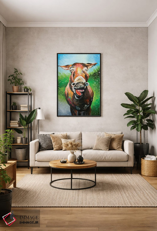 تابلو دکوراتیو آیا حیوانات لبخند می زنند؟ اثر کوپتسووا آرت - D2B