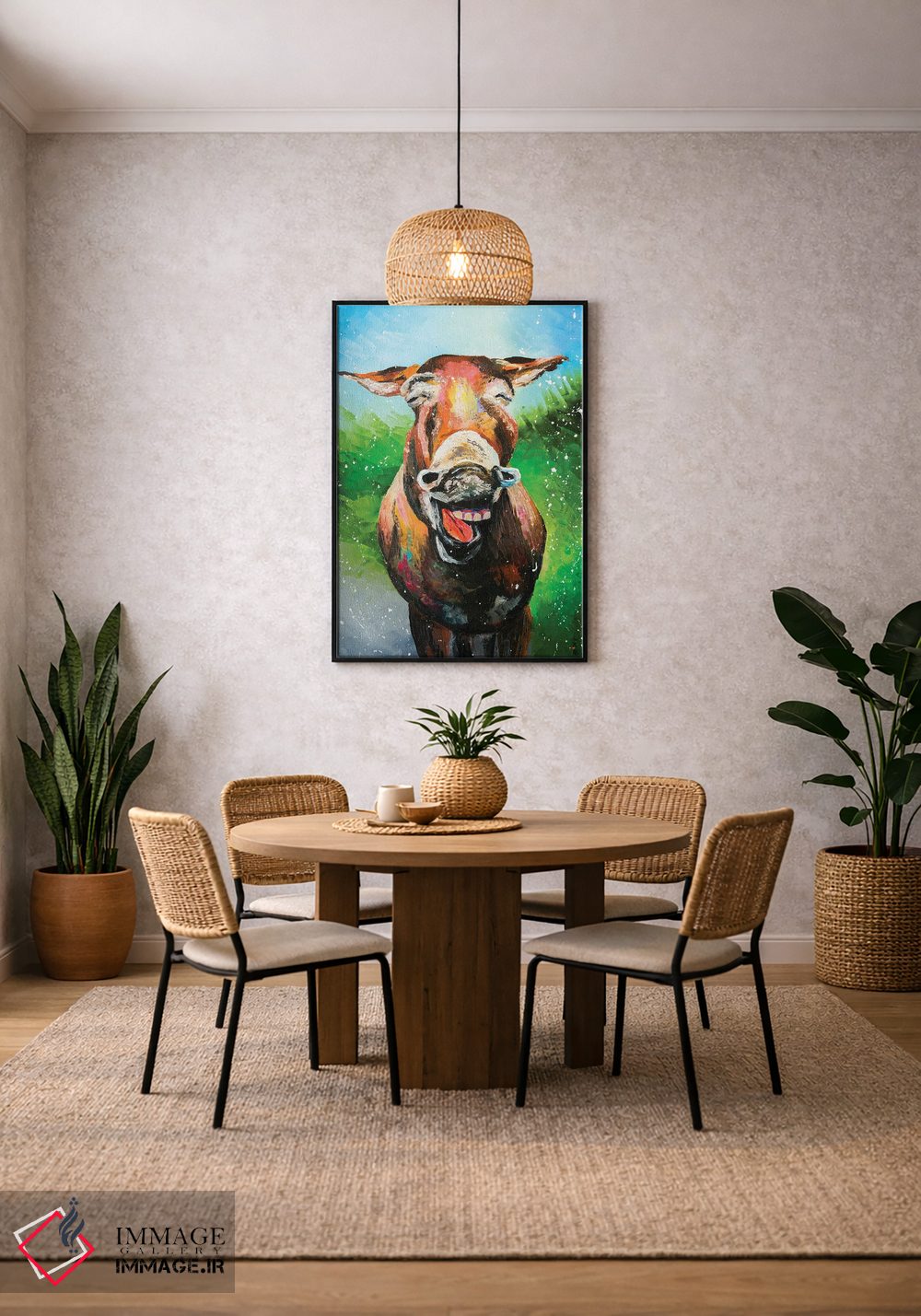 تابلو دکوراتیو آیا حیوانات لبخند می زنند؟ اثر کوپتسووا آرت - D4B