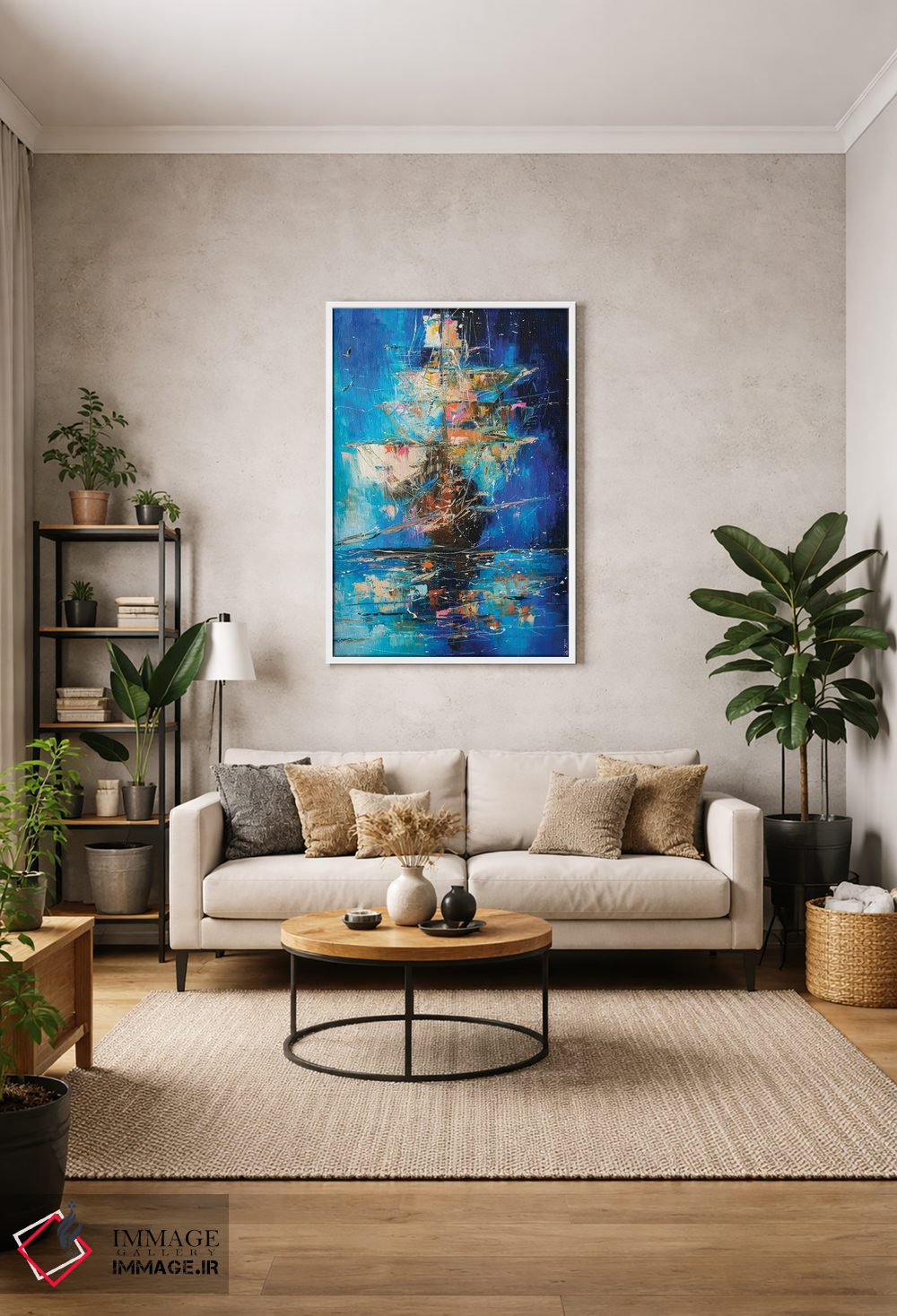 تابلو انتزاعی کشتی ارواح ۲ اثر کوپتسووا آرت - D1W