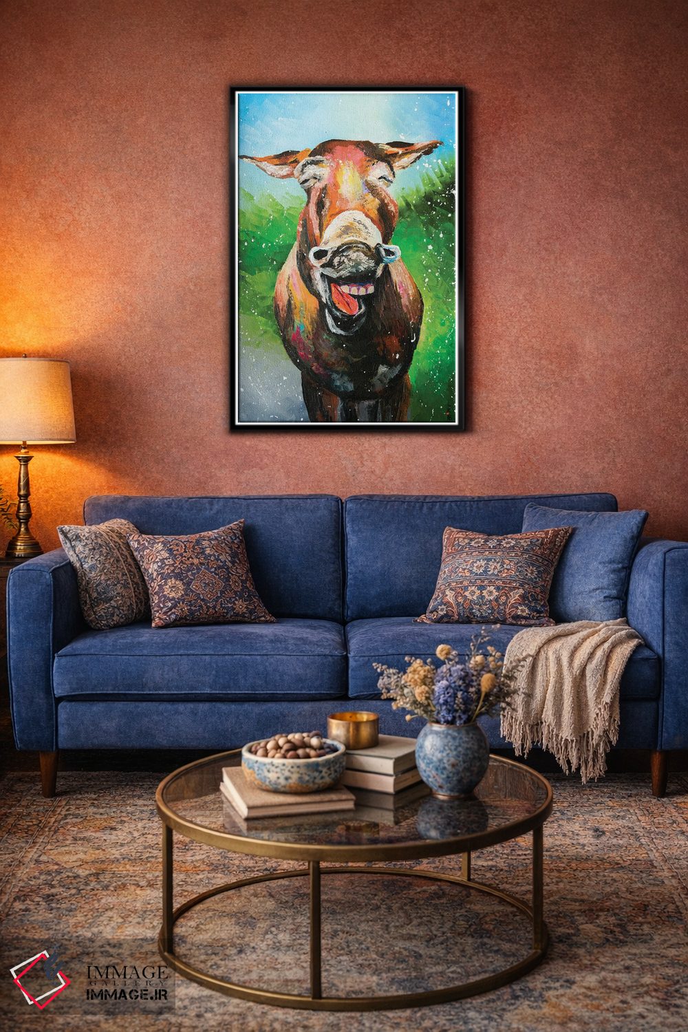 تابلو دکوراتیو آیا حیوانات لبخند می زنند؟ اثر کوپتسووا آرت - D5B