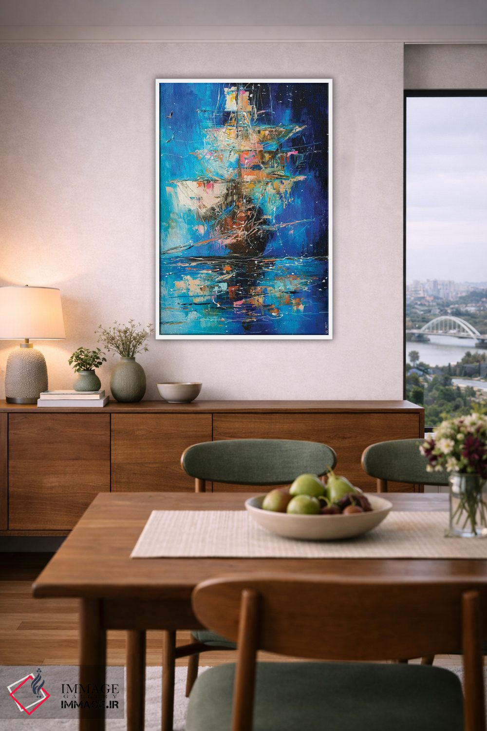 تابلو انتزاعی کشتی ارواح ۲ اثر کوپتسووا آرت - D6W