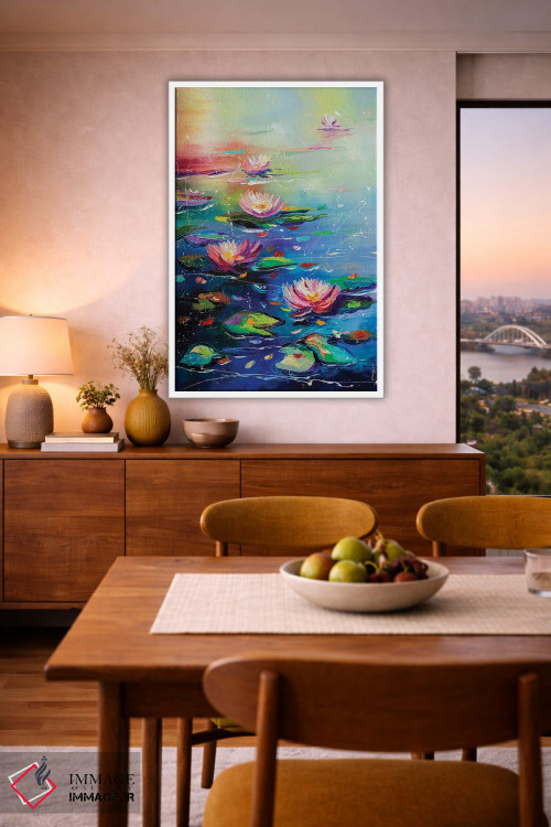 تابلو دکوراتیو برکه زیبا اثر کوپتسووا آرت - D6W