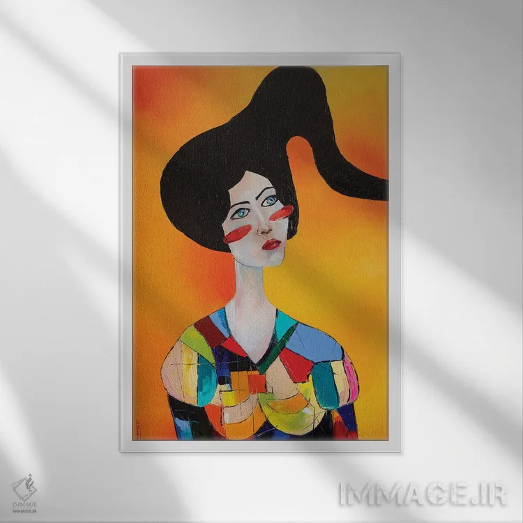 تابلو دکوراتیو رویاپردازی درباره تو I اثر کوپتسووا آرت - نمای قابدار سفید