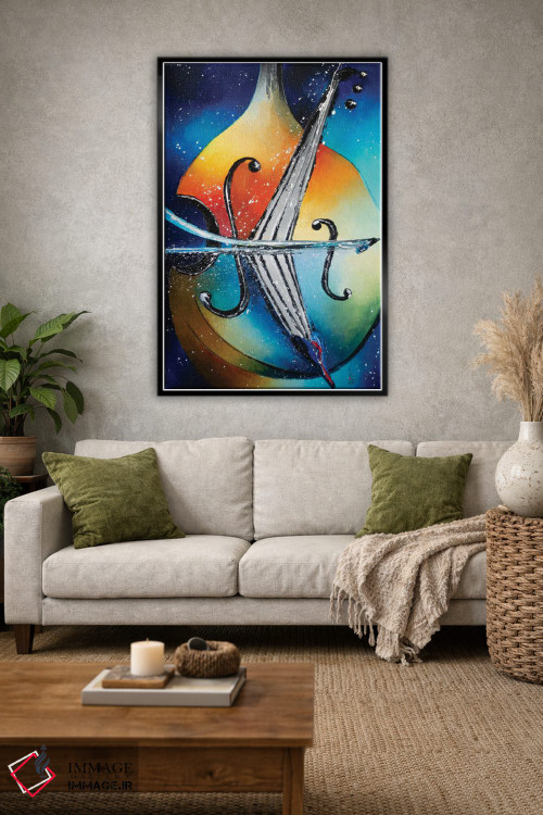 تابلو دکوراتیو کنترباس اثر کوپتسووا آرت - D1B