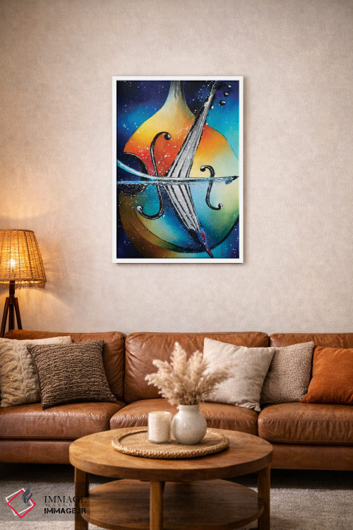 تابلو دکوراتیو کنترباس اثر کوپتسووا آرت - D2W