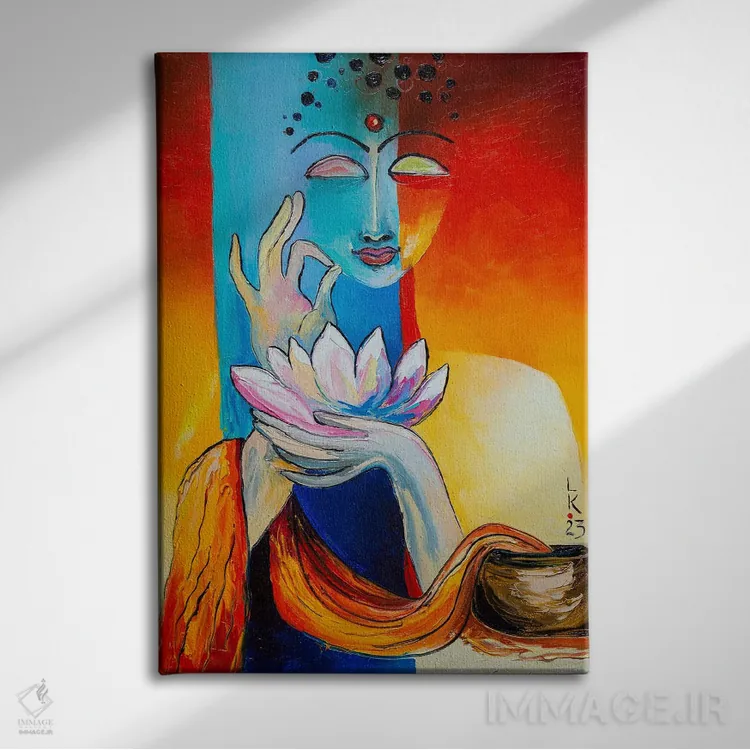 تابلو دکوراتیو مدیتیشن اثر کوپتسووا آرت - نمای روبهرو روی دیوار