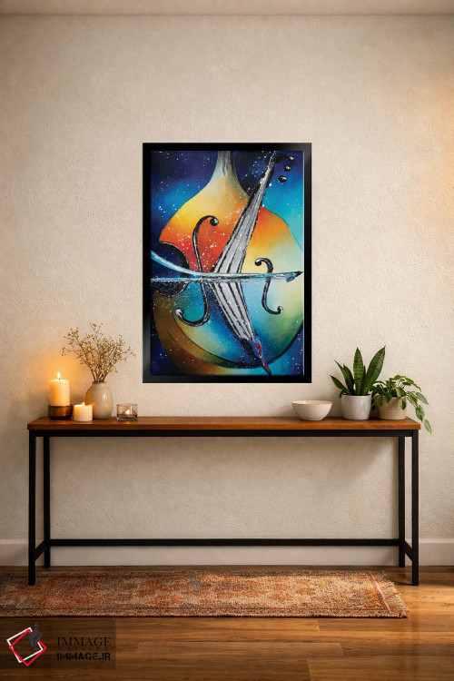 تابلو دکوراتیو کنترباس اثر کوپتسووا آرت - D5B