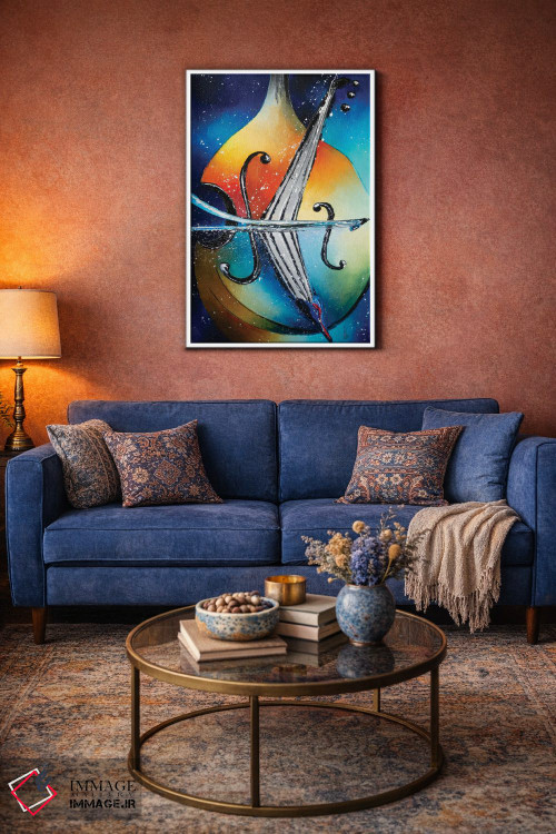 تابلو دکوراتیو کنترباس اثر کوپتسووا آرت - D4W