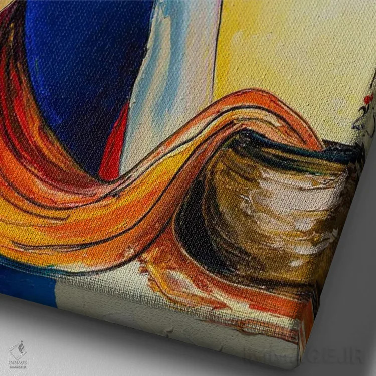 تابلو دکوراتیو مدیتیشن اثر کوپتسووا آرت - نمای نزدیک بافت بوم