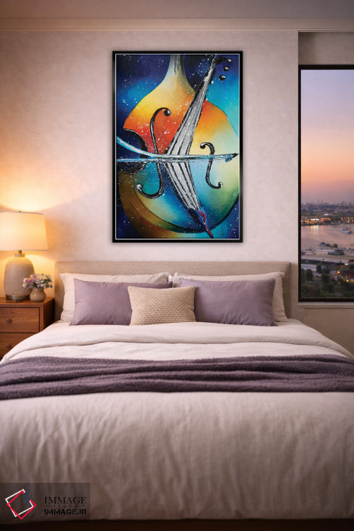 تابلو دکوراتیو کنترباس اثر کوپتسووا آرت - D6B