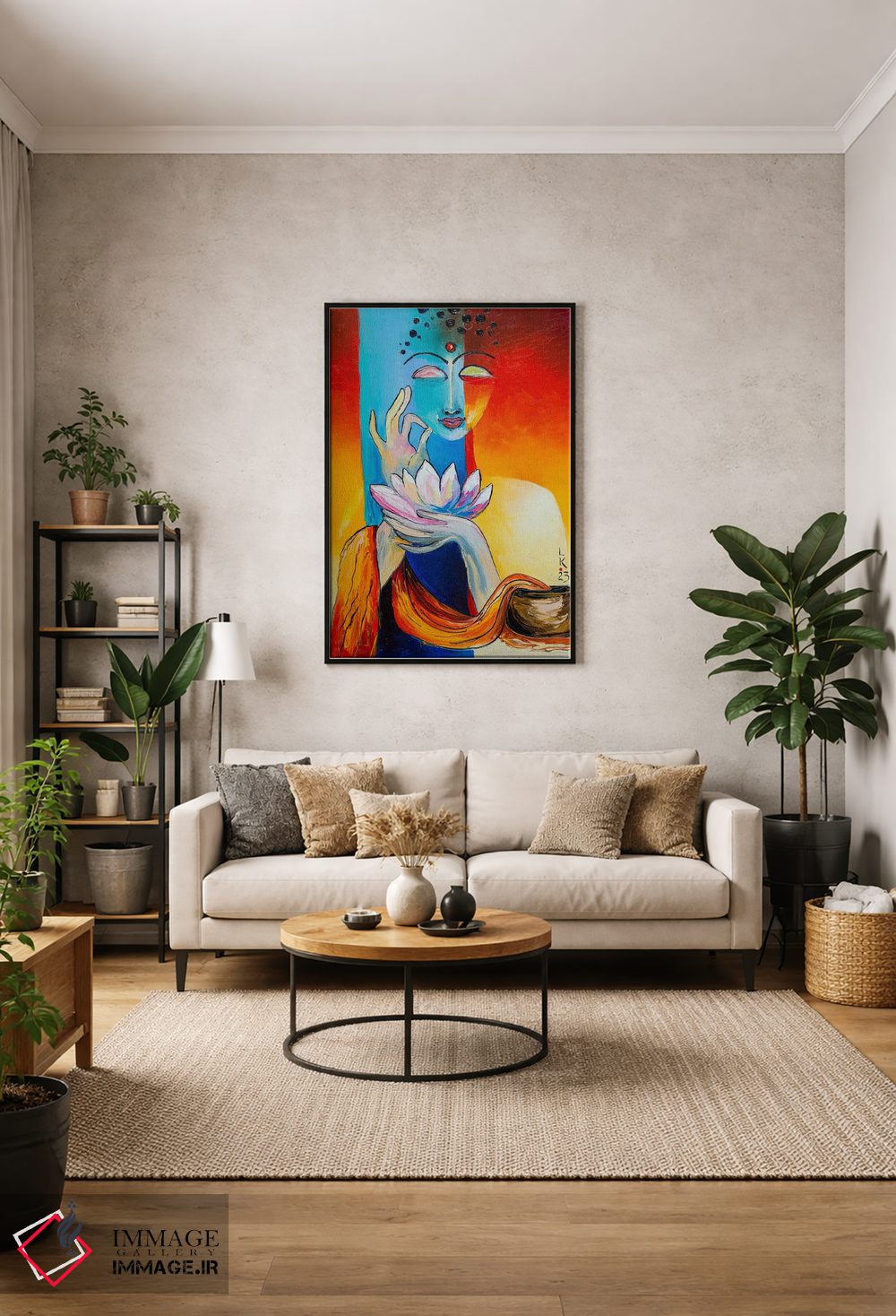 تابلو دکوراتیو مدیتیشن اثر کوپتسووا آرت - D1B
