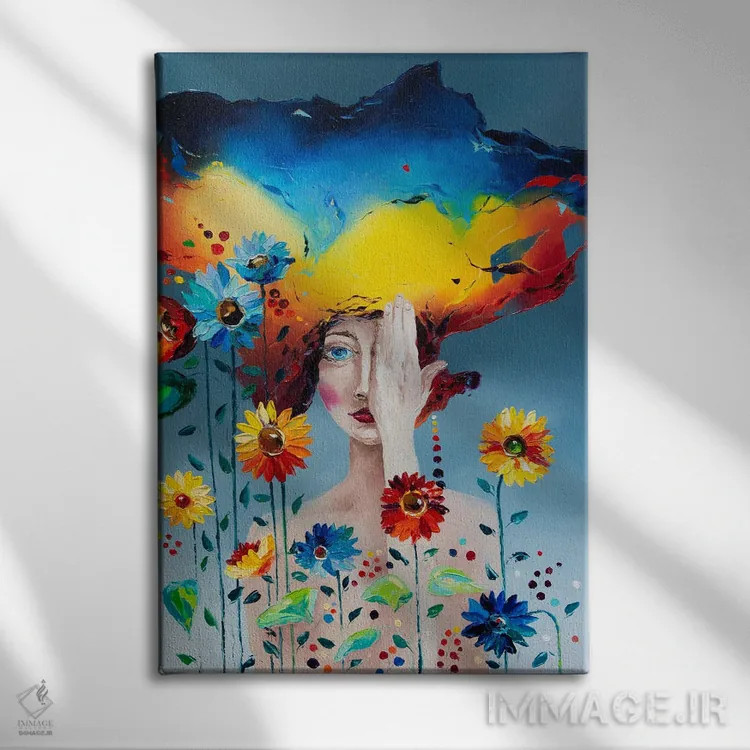 تابلو دکوراتیو من زنده ام اثر کوپتسووا آرت - نمای روبهرو روی دیوار