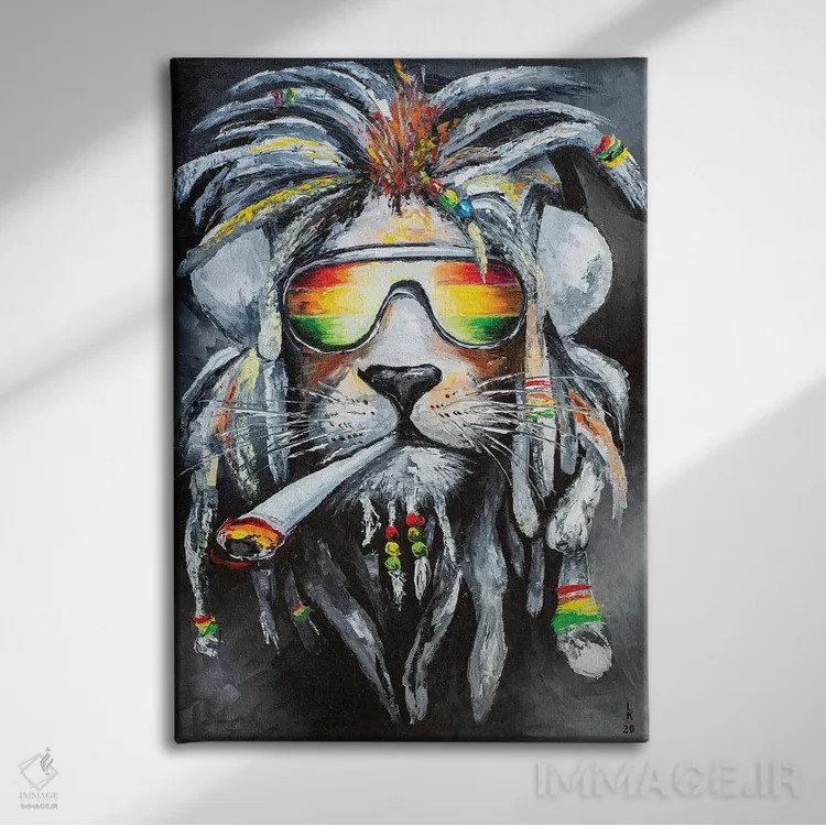 تابلو دکوراتیو حالم خوب است اثر کوپتسووا آرت - نمای روبهرو روی دیوار