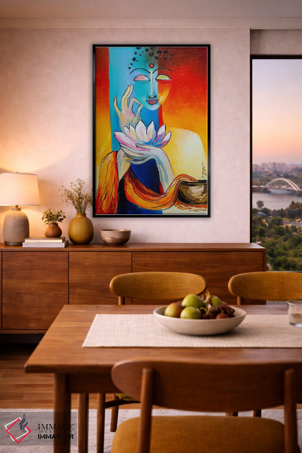 تابلو دکوراتیو مدیتیشن اثر کوپتسووا آرت - D6B