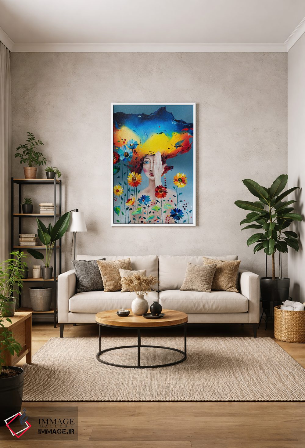 تابلو دکوراتیو من زنده ام اثر کوپتسووا آرت - D1W