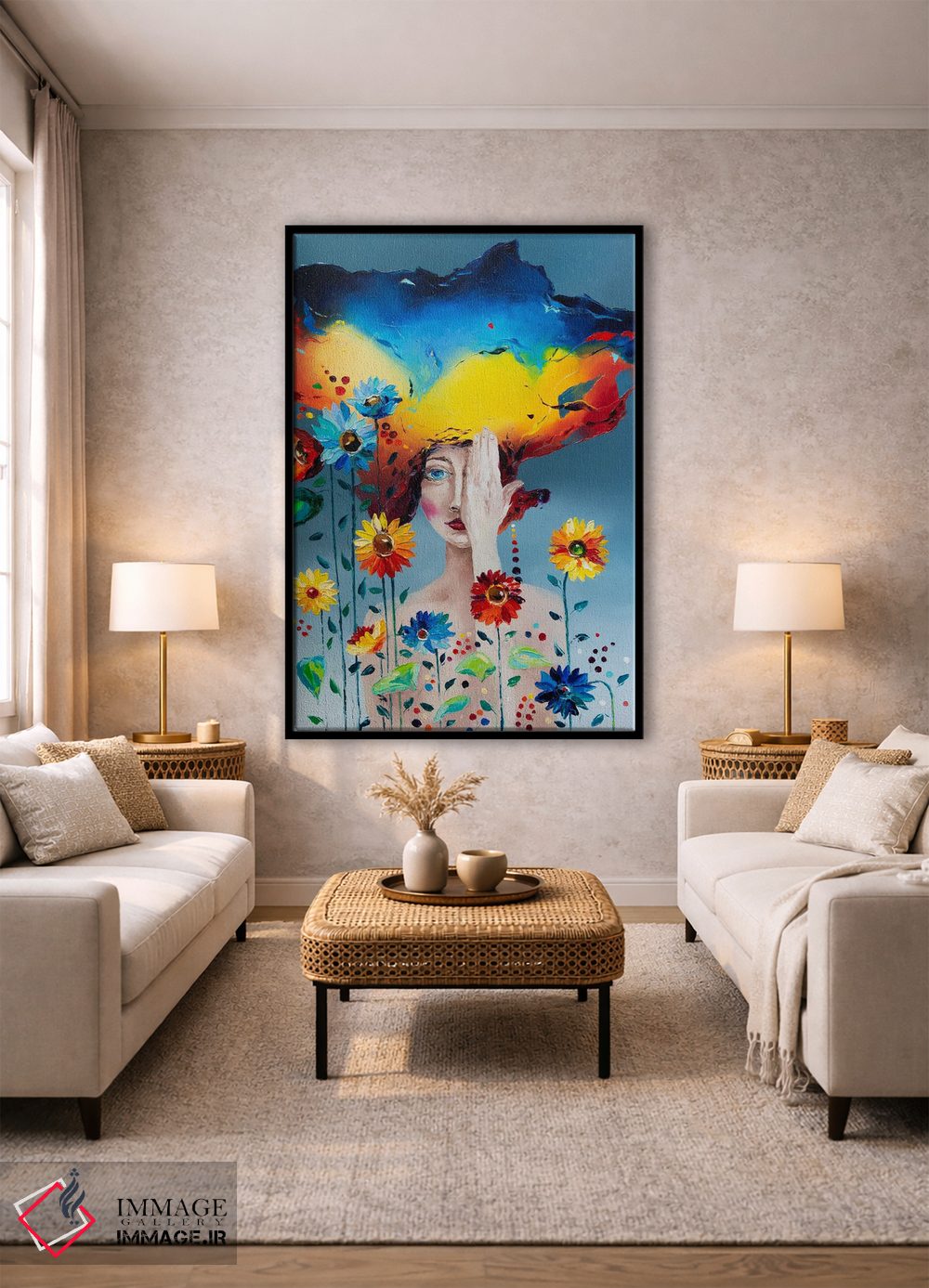 تابلو دکوراتیو من زنده ام اثر کوپتسووا آرت - D2B