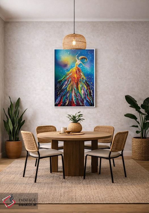 تابلو دکوراتیو رقص در فضا اثر کوپتسووا آرت - D2W