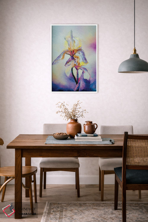 تابلو انتزاعی گل زنبق اثر کوپتسووا آرت - D6W