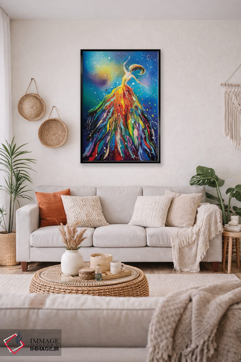 تابلو دکوراتیو رقص در فضا اثر کوپتسووا آرت - D4B