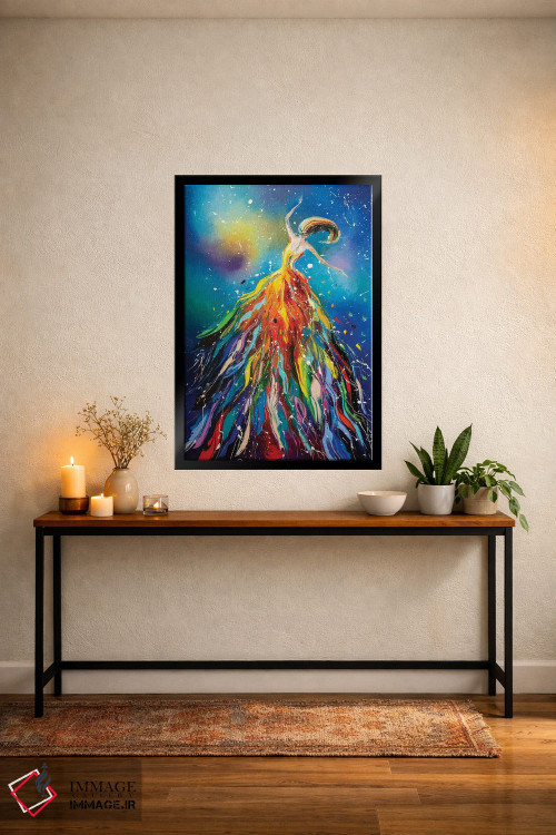 تابلو دکوراتیو رقص در فضا اثر کوپتسووا آرت - D5B