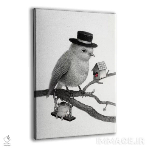 تابلو دکوراتیو جیرو اثر کریستین آدام - نمای پرسپکتیو محصول