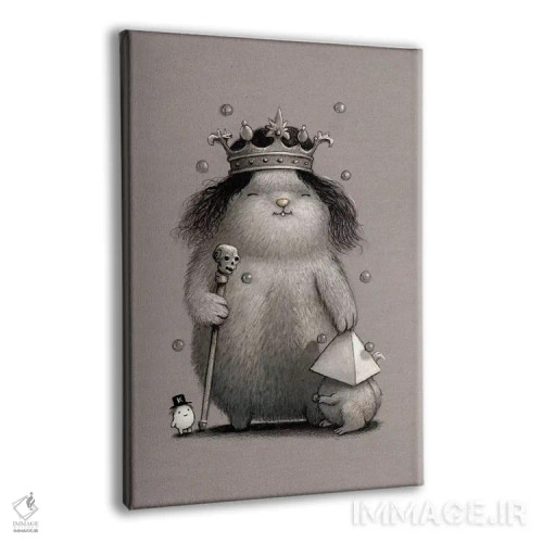 تابلو دکوراتیو پادشاه کیهان اثر کریستین آدام - نمای پرسپکتیو محصول