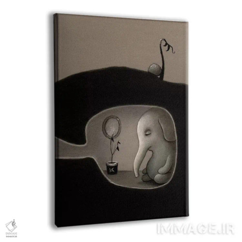 تابلو دکوراتیو یک چرت کوتاه اثر کریستین آدام - نمای پرسپکتیو محصول