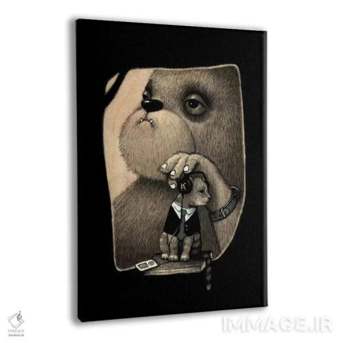 تابلو دکوراتیو در حال و هوای احساسی اثر کریستین آدام - نمای پرسپکتیو محصول