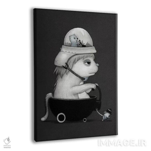 تابلو دکوراتیو هیروکی اثر کریستین آدام - نمای پرسپکتیو محصول