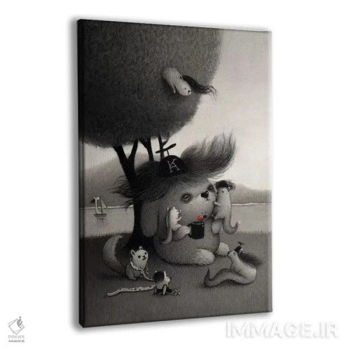 تابلو دکوراتیو کیچیرو اثر کریستین آدام - نمای پرسپکتیو محصول