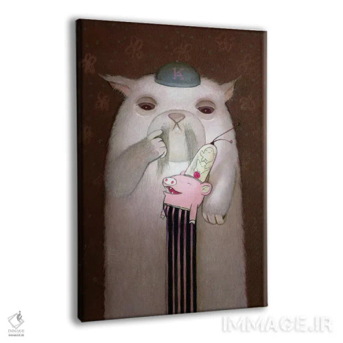 تابلو دکوراتیو فلوکو اثر کریستین آدام - نمای پرسپکتیو محصول