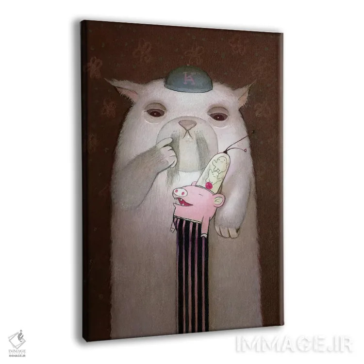 تابلو دکوراتیو فلوکو اثر کریستین آدام - نمای پرسپکتیو محصول