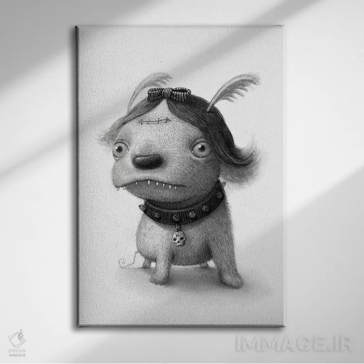 تابلو دکوراتیو نیش اثر کریستین آدام - نمای روبهرو روی دیوار