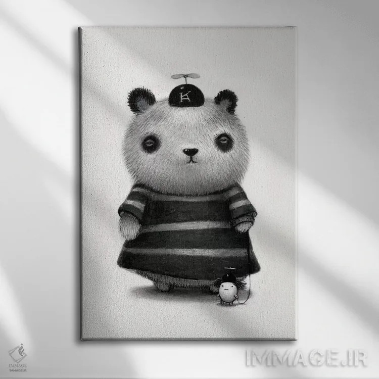 تابلو دکوراتیو کیمیکو اثر کریستین آدام - نمای روبهرو روی دیوار