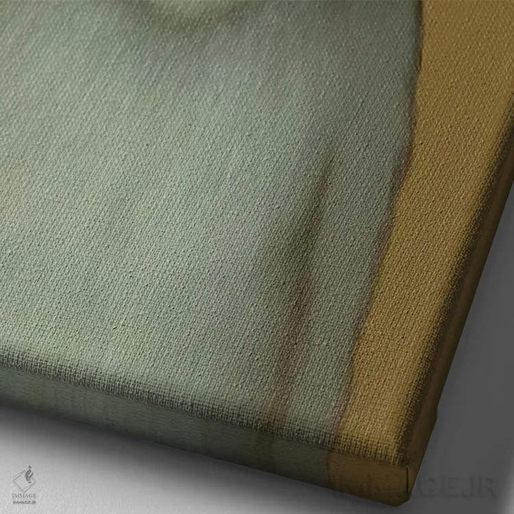 تابلو دکوراتیو کلاه کارائوکه اثر کریستین آدام - نمای نزدیک بافت بوم