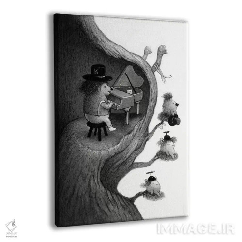 تابلو دکوراتیو ملودی صبحگاهی اثر کریستین آدام - نمای پرسپکتیو محصول