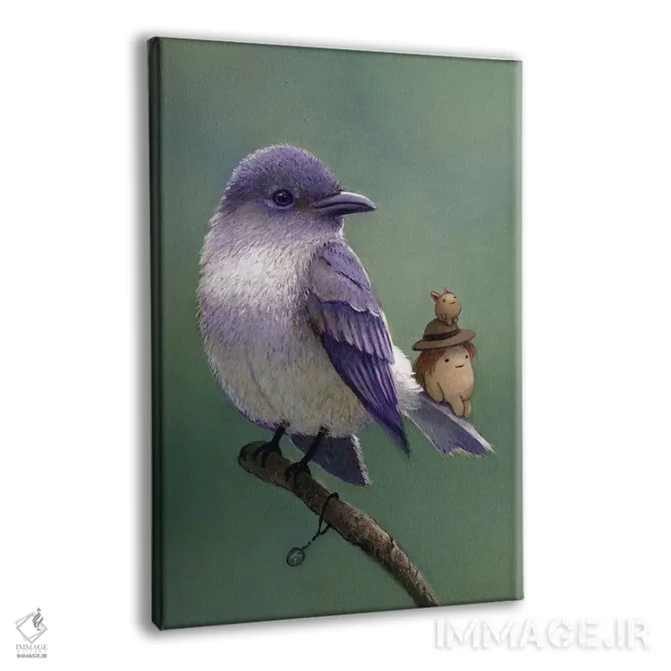 تابلو دکوراتیو مرلین اثر کریستین آدام - نمای پرسپکتیو محصول