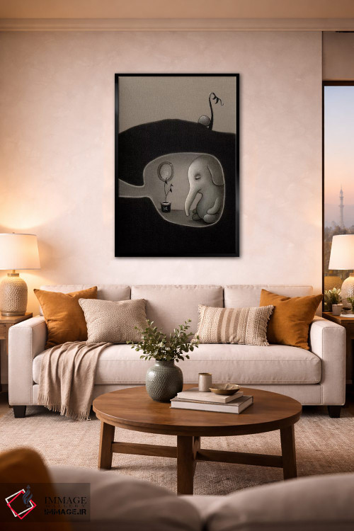 تابلو دکوراتیو یک چرت کوتاه اثر کریستین آدام - D2B