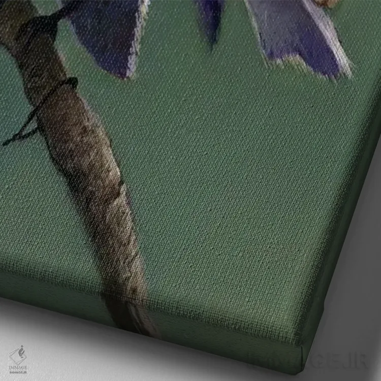 تابلو دکوراتیو مرلین اثر کریستین آدام - نمای نزدیک بافت بوم