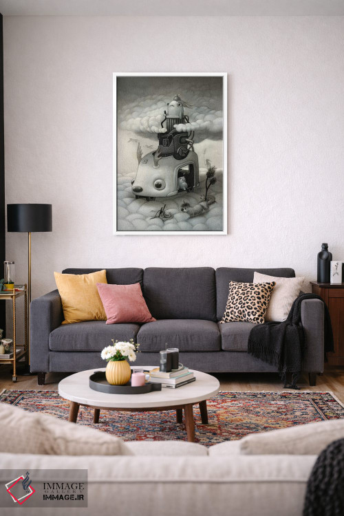 تابلو دکوراتیو خزنده ابرها اثر کریستین آدام - D3W