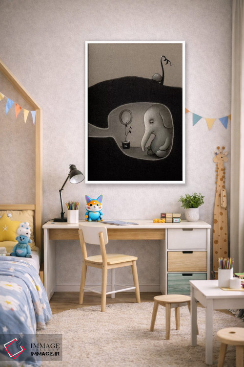 تابلو دکوراتیو یک چرت کوتاه اثر کریستین آدام - D1W