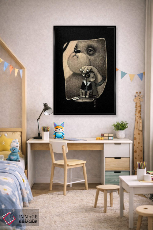 تابلو دکوراتیو در حال و هوای احساسی اثر کریستین آدام - D1B