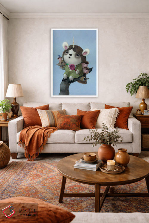 تابلو دکوراتیو اردک لیس اثر کریستین آدام - D3W